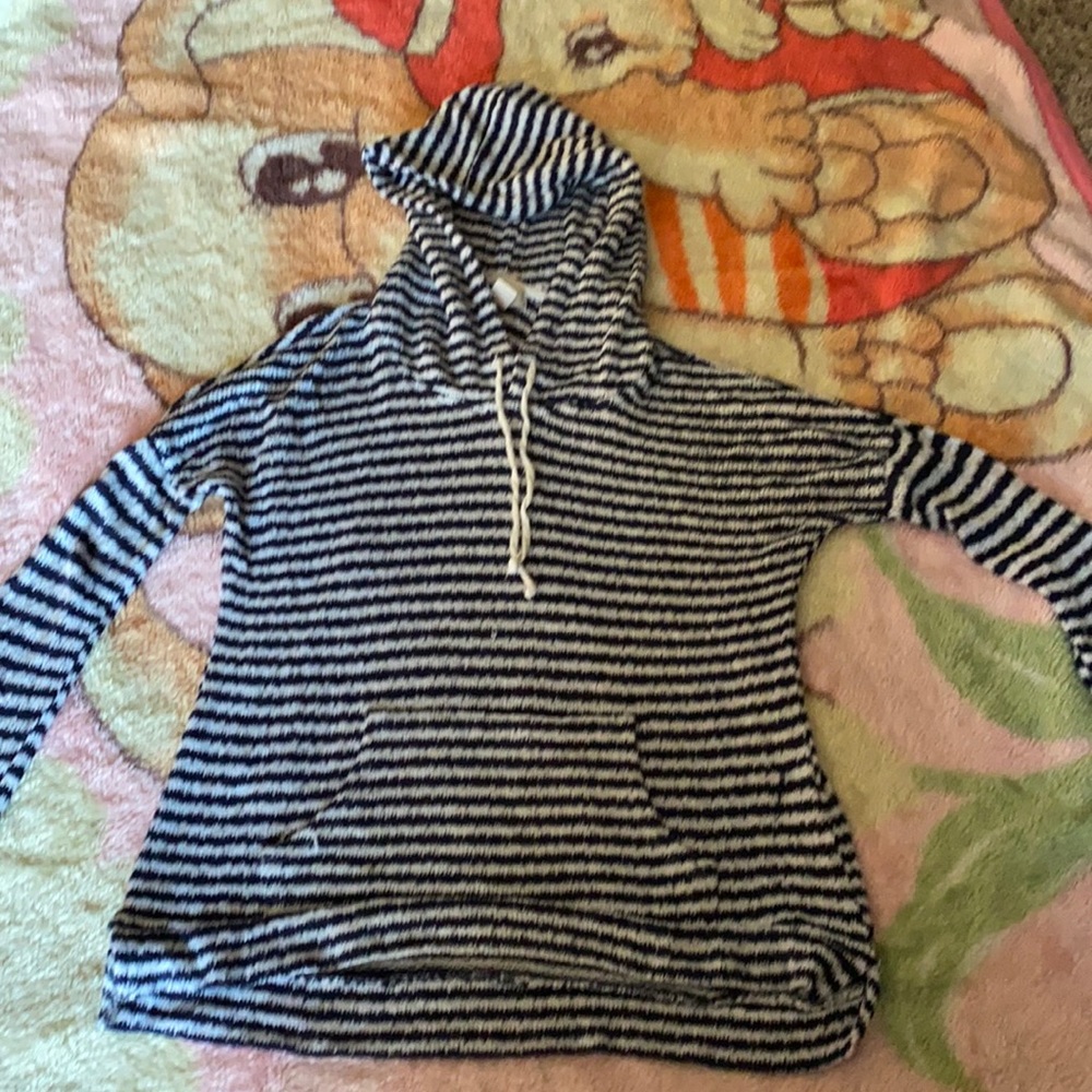 Blue and White Stripe Sweater